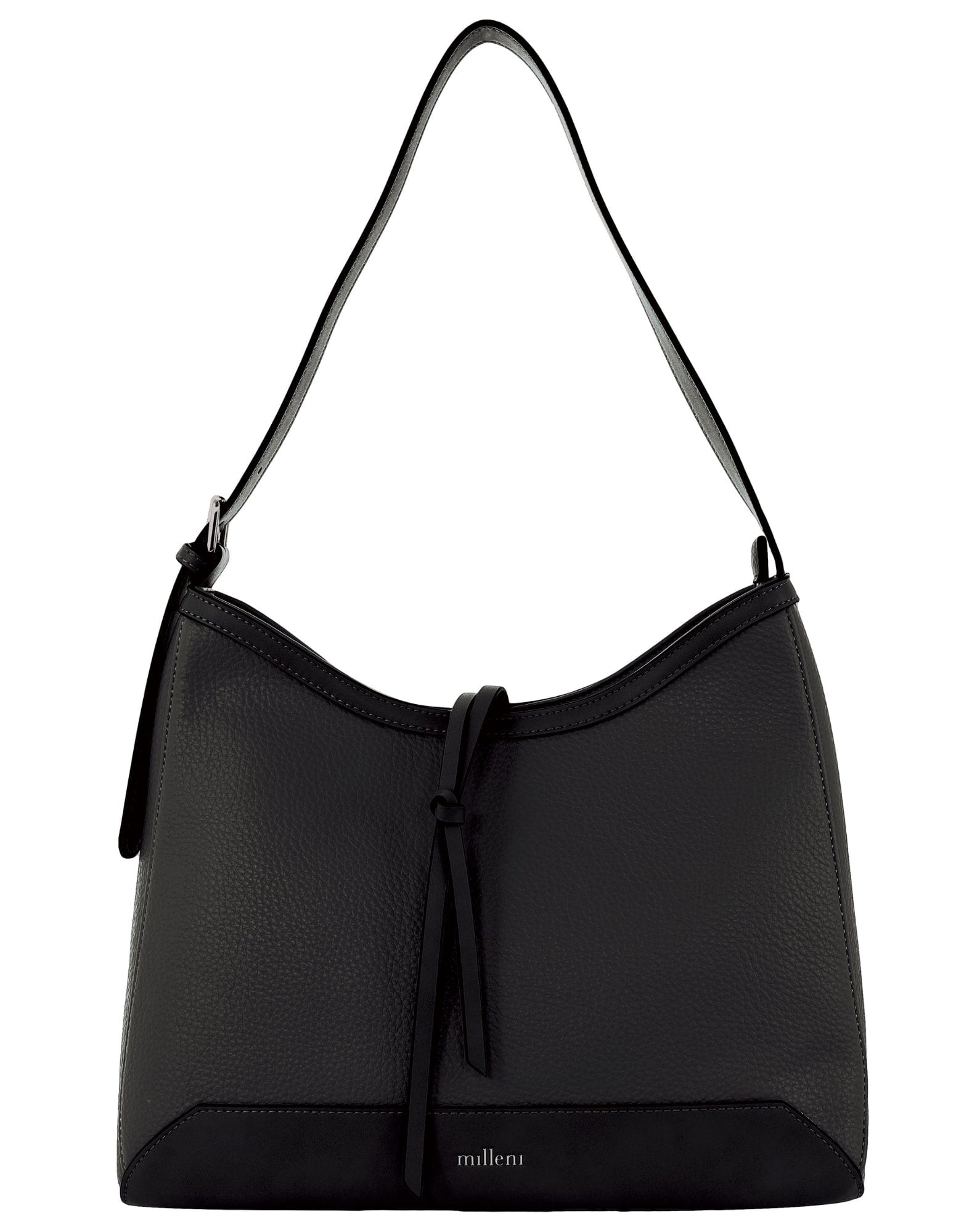 Tote Bag Black / Vegan Leather PV 4065 BLACK Milleni Everyday Tote Bag in Black
