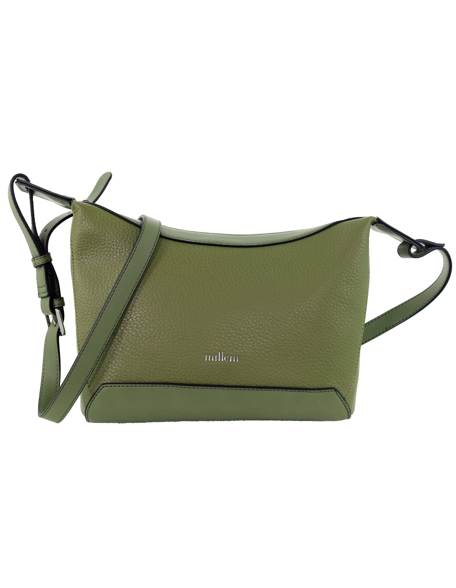 Crossbody Bag Green / Vegan Leather PV 4063 GRN Milleni Fashion Crossbody Bag in Green