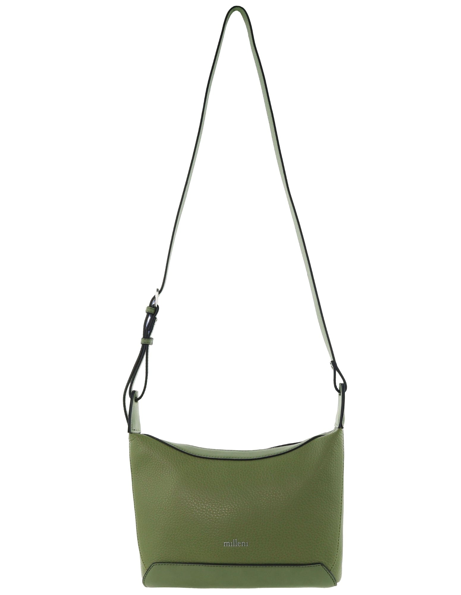 Crossbody Bag Green / Vegan Leather PV 4063 GRN Milleni Fashion Crossbody Bag in Green