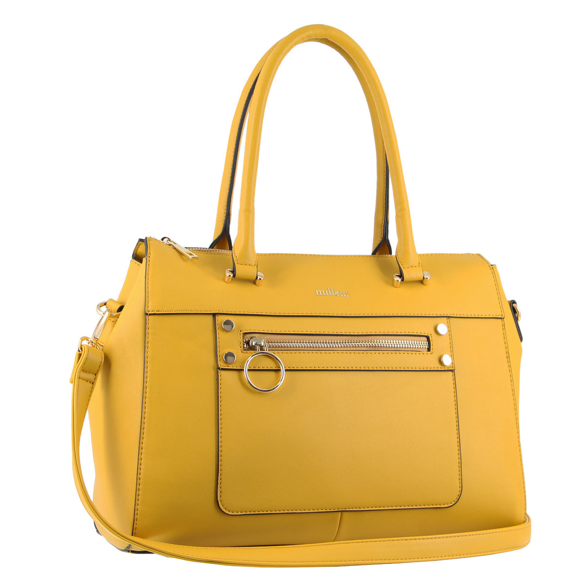 Yellow discount leather tote