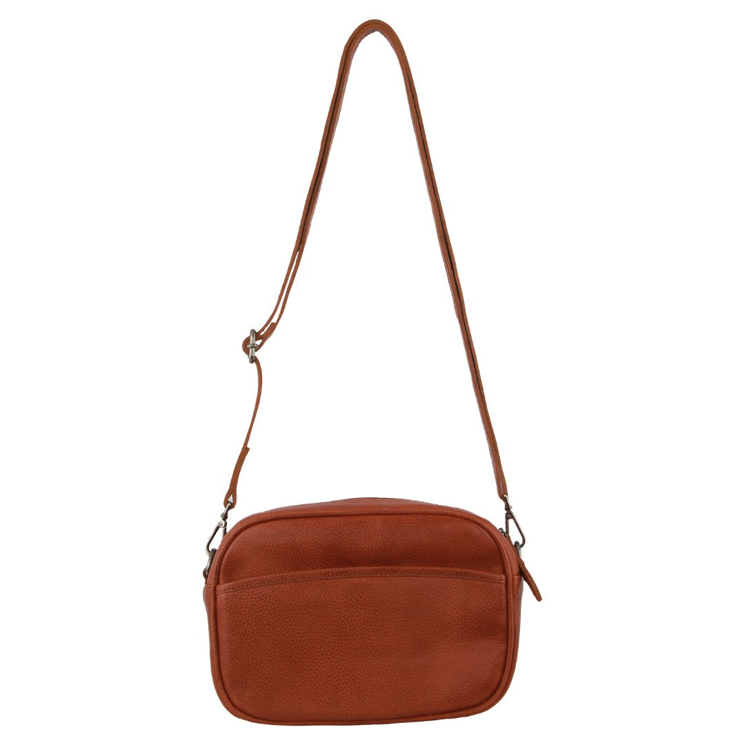 Milleni Ladies Nappa Leather Cross-Body Bag/Clutch in Cognac – Milleni ...