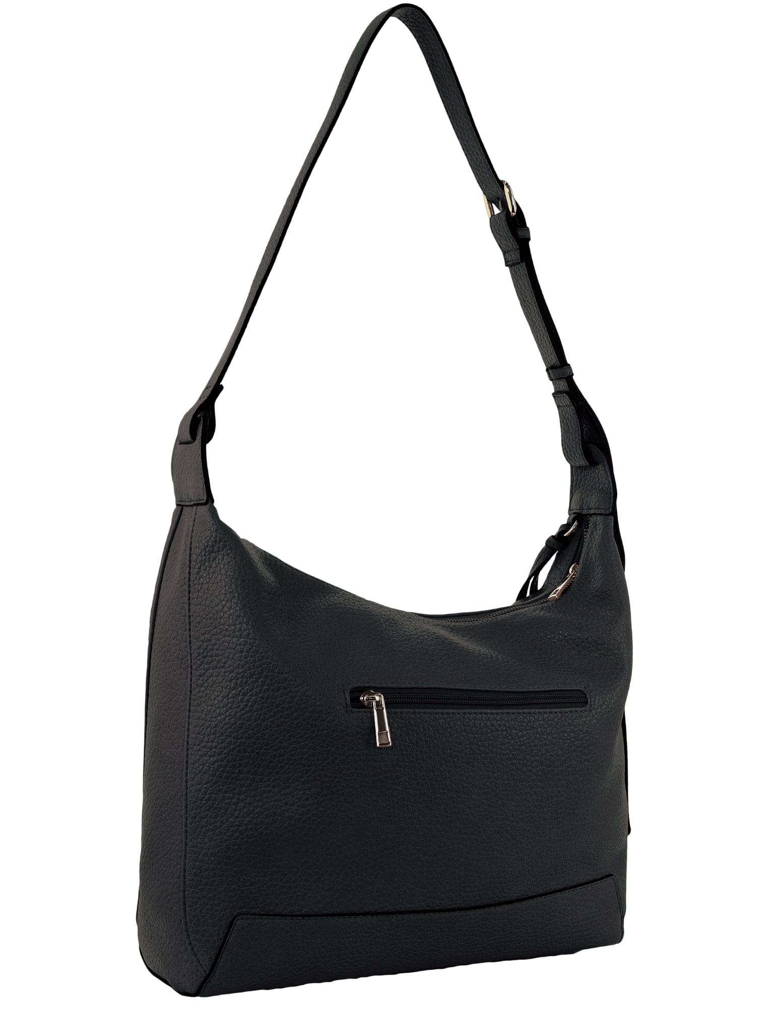 Tote/Hobo Bag Black / Vegan Leather PV 4068 BLACK Milleni Fashion Hobo Bag in Black