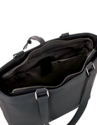 Tote/Computer Bag Black / Vegan Leather PV 4066 BLACK Milleni Fashion Laptop Tote Bag in Black