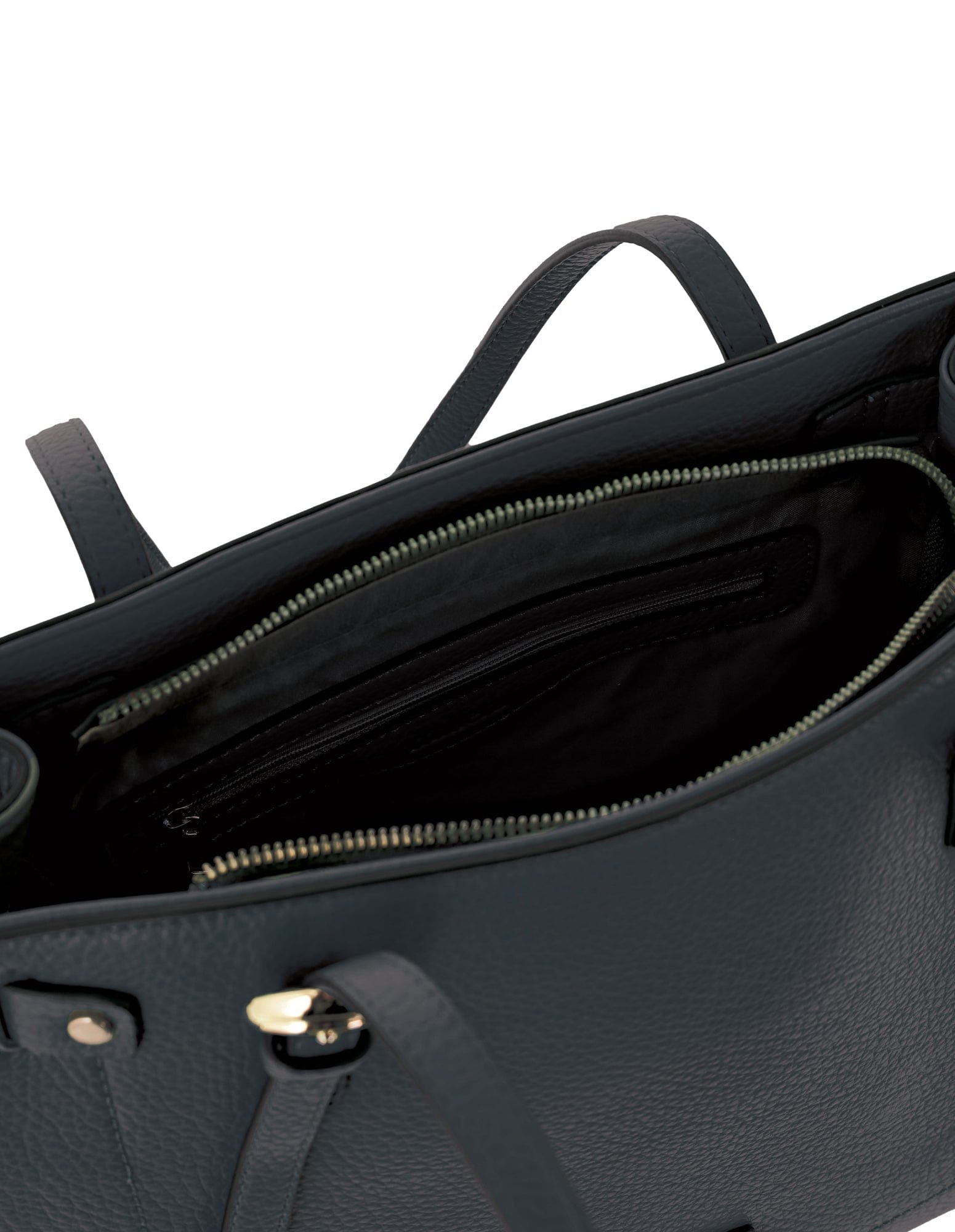 Shoulder Bag Black / Vegan Leather PV 4062 BLACK Milleni Fashion Tote Bag in Black