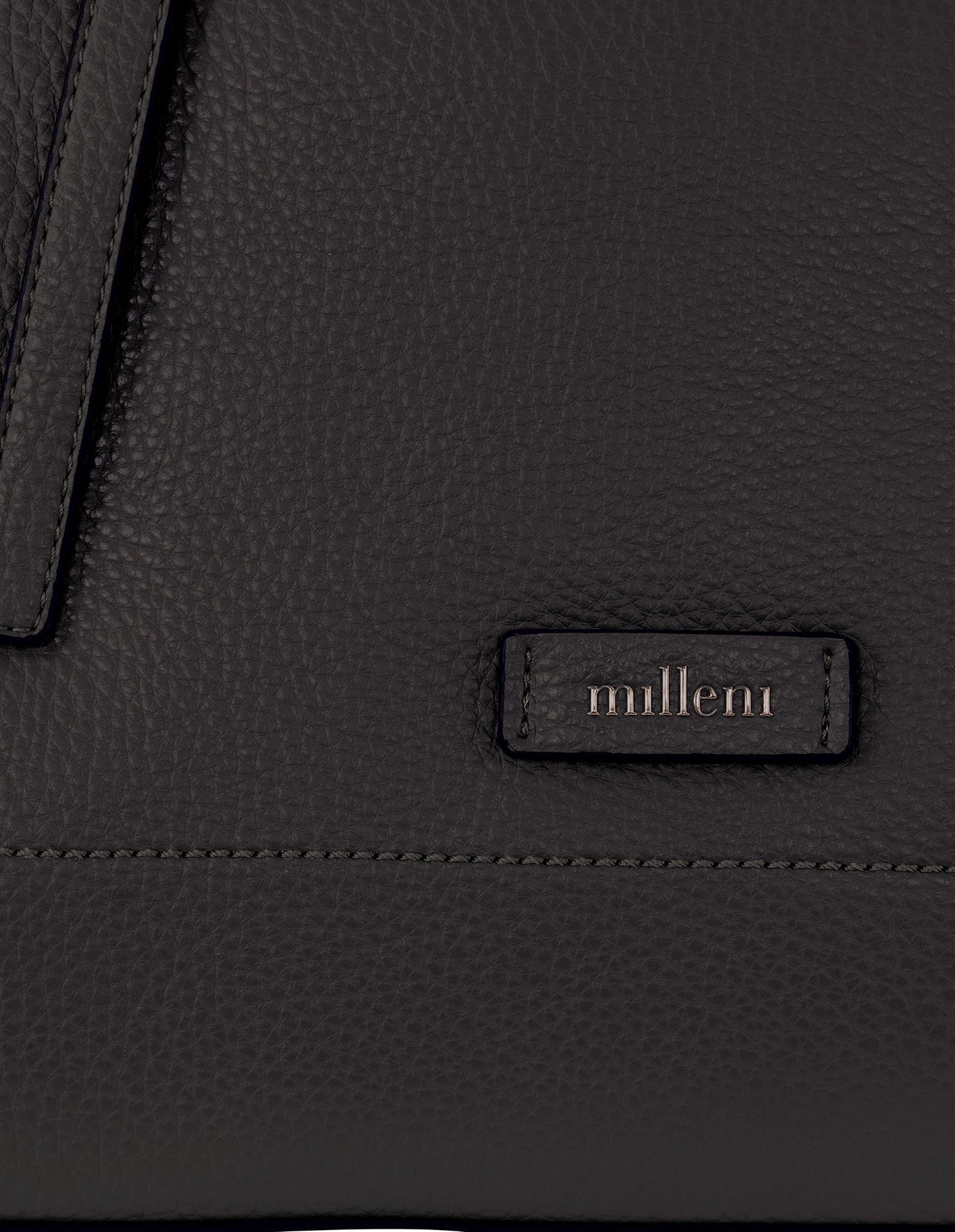 Shoulder Bag Black / Vegan Leather PV 4062 BLACK Milleni Fashion Tote Bag in Black